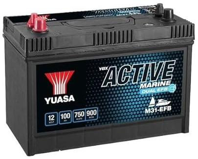 YUASA Batterie 100, Ah 750, A/EN M31-EFB L 330mm B 173mm H 240mm Compatible avec VW Sharan II 7N1, 7N2 Polo VI AW1, BZ1 Touareg II 7P5, 7P6 Transporter T5 Van 7HA, 7HH, 7EA, 7EH CC 358