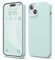 elago Flüssig Silikon Case Kompatibel mit iPhone 15 Hülle, Premium Silikon Handyhülle, Ganzkörper Schutzhülle [4 Lagige Stoßfeste Struktur], Kratzfestes Weiches Mikrofaserfutter (Mintgrün)