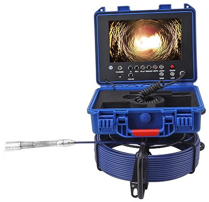 Sorandy Industrielles Endoskop-Kamera-Kit, 98ft Sewer Digital Borescope Inspektionskamera mit 1080P HD Bildschirm, IP68 wasserdicht, 16GB Karte, WiFi Hotspot, Unterstützung für Android