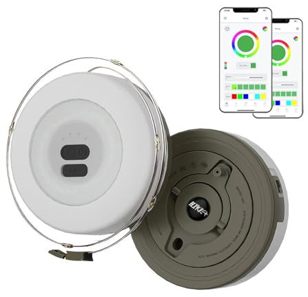 MeYuxg Camping Lichterkette Aufrollbar, USB Lichterkette Camping, 7M Lichterkette Outdoor, 8 Beleuchtungsmodi, Tragbare Campingleuchte, Wasserdichtes Led Camping Lampe Akku Aufladbar