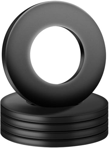 Rondelle Piatte M22 x 40 mm, 5 Pezzi Acciaio al Carbonio Rondella Metallo Distanziali, Rondella di Rotonda Distanziatore, Rondelle O Ring Nero per Riparazioni a Casa Viti Filettate