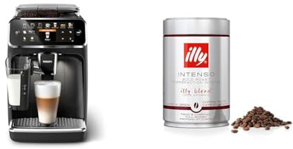 Cafetera Superautomática Philips 5400 + 2 Latas de Café en Grano illy Intenso de 250g