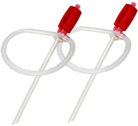Huile De Pompe De Transfert De Carburant 2 Pcs, Pompe à Carburant Manuelle Universelle, Pompe a Petrole, Tube De Pompe à Huile Manuelle pour Eau, Essence pour Tondeuse à Gazon et Aquarium