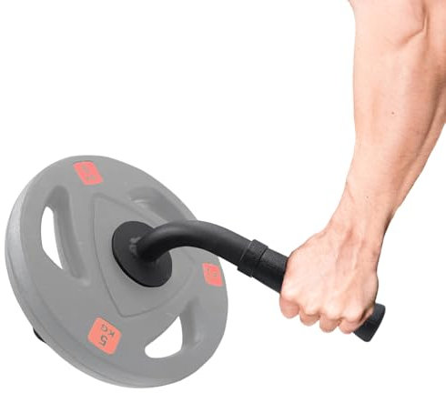 J Bryant Wrist Forearm Strengthener Fits 2 Inch Weight Plates, Arm Wrestling Hammer Bar With Barbell Clamp, Heavy-Duty Wrist Strength Equipment for Grip and Forearm Workout