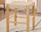 Lisa Design - Liora - Tabouret en Bois de pin et Corde tressée – H 45cm, Bois/Beige
