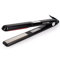 Plancha ultrasónica infrarroja para el cuidado del cabello, recupera el cabello dañado, pantalla LCD, voltaje dual, apagado automático, negro