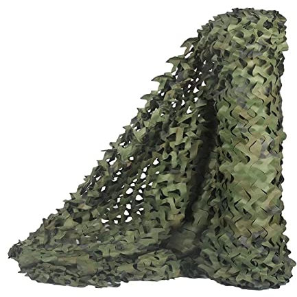 LOOGU Tarnnetz Sonnenschutz Camouflage Netz Sichtschutz Tarnung Net für Jagd Militär Dekoration Freizeit Camping Haus Garten,1.5X6M