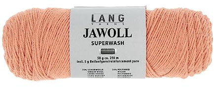 Lang Yarns JAWOLL Sockenwolle 4fach incl. Beilaufgarn Fb.228 hell terracotta