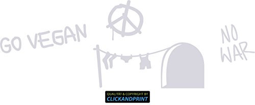 CLICKANDPRINT Aufkleber » Aktivisten-Maus, 270x93,9cm, Transparent • Wandtattoo / Wandaufkleber / Wandsticker / Wanddeko / Vinyl