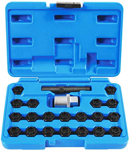 JUEGO 22 PIEZAS DE VASOS PARA TORNILLOS ANTIRROBO COMPATIBLE CON BMW OEM: 36 2 010/362010