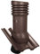 Entlüfterkamin EVO DN150 für Braas - Taunus Dachziegel Dachlüfter Lüfter (RAL 8017 - Braun)