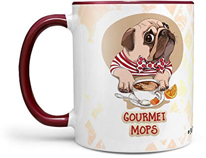 Kaffeetasse Tasse Teetasse Mops PUG - Gourmet Mops