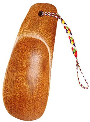 Ogquaton Chausse-pied en bois - Mini chausse-pied portable confortable et pratique