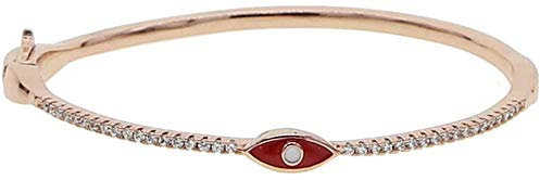 Bracelet Jewelry Rose Gold Enamel Evil Eye Bangle Bracelet For Women Bohemia Boho Lucky Turkish Evil Eye Jewelry