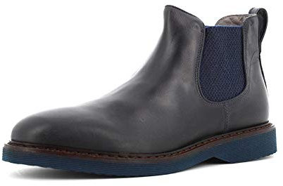 Nero Giardini I001691U Stivaletti Chelsea Uomo In Pelle - Blu 41 EU