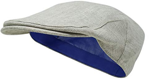 Borges & Scott Die Sammy - Flat Cap aus irischem Leinen - Natürliches Leinen - M