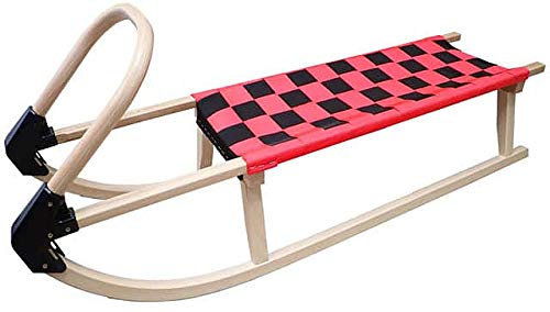 Acra Schlitten 110cm Holz A2041 - rot