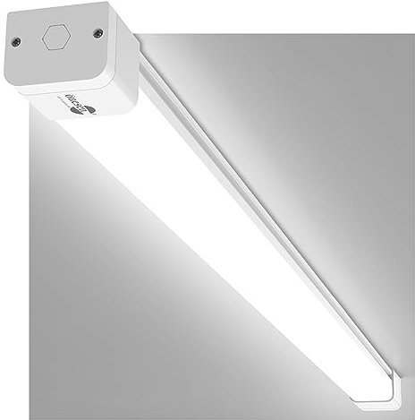 Feuchtraumleuchte LED 150cm, 45W 4500LM LED Röhre, IP66 Wasserfest LED Leuchtstoffröhre Komplett Werkstatt Deckenleuchte Wannenleuchte Garagenlampe für Keller Garage Feuchtraum Lampe, Kaltweiß 5000K