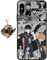 Staremeplz Hülle für iPhone X/iPhone XS Anime Handyhülle [Mit Schlüsselbund] Cartoons Volleyball Junior Silikon Sanft Bumper Case Hülle für iPhone X/iPhone XS