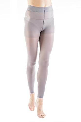 Relaxsan Microfibre 880ML (Gris, 3-L) Leggings Compression Graduée 18-22 mmHg 140 Den - Collant sans pied