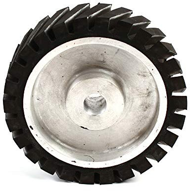 Futchoy Gummirad Kontaktrad Rolle Rad Fur Bandschleifer Schleifer Abriebfester 200mm für Riemenmaschine Poliermaschine