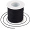 Bestewelry Cordon en nylon tressé pour fabrication de bijoux et couture - 90 m - 0,8 mm - Noir