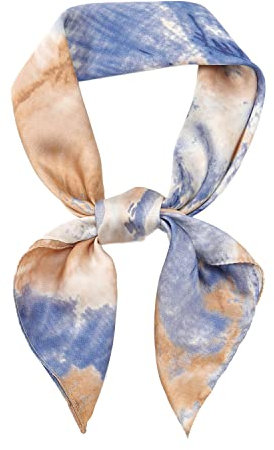 Seidentuch Damen Kopftuch Sommer Bandana Schals & Tücher Haarschal Halstücher Quadrates Bedrucktes 70x70cm
