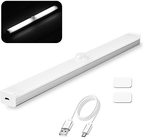 yummici Led Nachtlicht Mit Bewegungsmelder - Beleuchtung Licht Mit Bewegungsmelder Keine Installation Erforderlich 3 Modi Helligkeit Einstellbar Für Schlafzimmer, Treppen, Korridor, Kleiderschrank