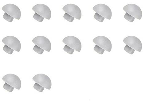 Lioaeust WC-Sitz-Puffer, Stoßstange, 12 x WC-Sitz, stoßfest, Ersatz für Pads, Zubehörteile (oberes Abdeckkissen)