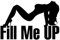 Fill Me Up Englische Autoaufkleber Helfen Sie, den Tankdeckelaufkleber aufzufüllen, schöne Figur, reflektierende Autoaufkleber Sticker Sprüche Lustig
