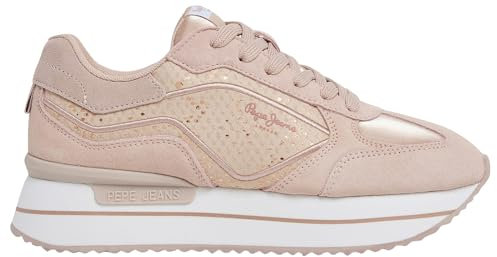 Pepe Jeans Rusper Gala, Scarpa da ginnastica Donna, Rosa (rosa sporco), 41 EU
