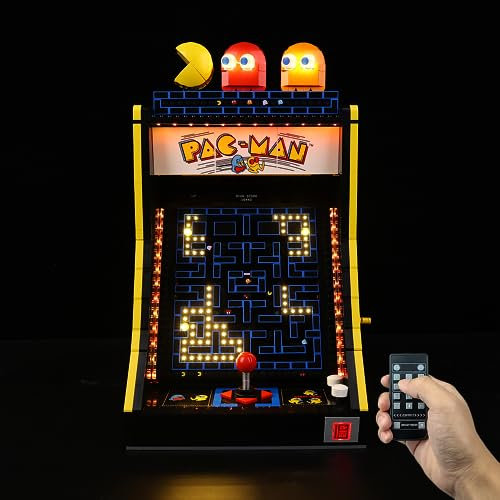 Kyglaring LED-Beleuchtungsset für Lego-10323 Icons PAC-Man Arcade-Baukästen - für Lego-Bauklötze Modell - Nicht enthalten Das Modellset (RC Version)
