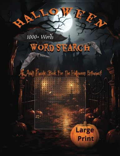 Halloween Word Search: An Adult Puzzle Book For The Halloween Enthusiast