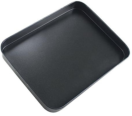 BESTonZON Non-Stick 10-inch Baking Pan Carbon Steel Bakeware for Cookies Cakes and Chicken Wings Black Easy Clean for Home Baking
