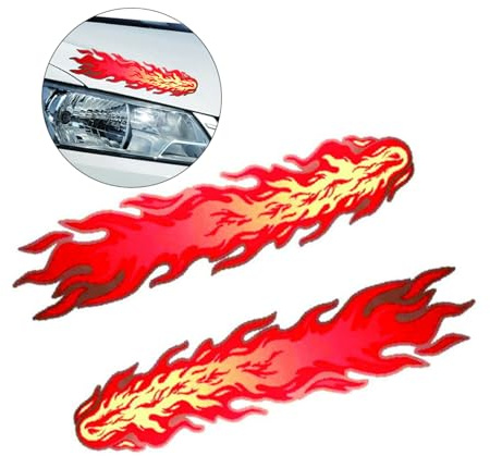 BUGUUYO 1 Blatt auto aufkleber dekoration Autoaufkleber Flamme Aufkleber Karosserie Applikationen rot
