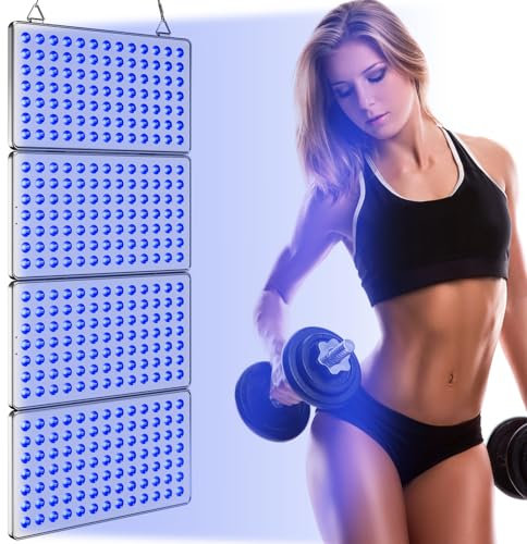 Cozion Bräunungslampe für Zuhause, 48W Tragbare Bräunungslampen Sonnenlampe,mit 364 LEDs Faltbar Gesichtsbräuner Solarium für zuhause Gesicht und Körper