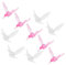 BESPORTBLE 10St Transparenter Kolibri-Anhänger Hochzeitsdekoration weihnachtsbaumdeko Kolibri-Figur aus Acryl Kolibri-Sonnenfänger Kolibris-Ornament Kolibri-Ornament Haushalt