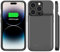 FLSTOR Battery Charge Case for iPhone 14 Pro Max, 8500mAh Protective Rechargeable Charging Case for iPhone 14 Pro Max 6.7 inch, Heavy Duty, Charging Protection 2 in 1, Indicators Design, Black