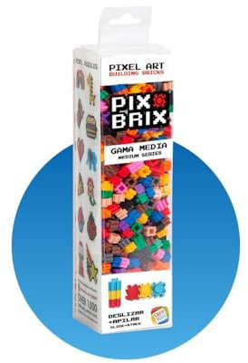 Cefa Toys Pix Brix Pixel-Art-Set, 500 Stück, mittlere Serie, Mehrfarbig (57017)