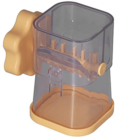 Manueller Nusszerkleinerer, Mühelose Handkurbel-Nussmühle, Mandeln, Haselnüsse, Pekannüsse, Leicht zu Reinigen (YELLOW)