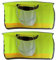 SEWOART 2stücke Reflektierender Sonnenschutz Für Schutzhelm Mit Voller Krempe Atmungsaktiver Nackenschutz Hohe Sichtbarkeit Neonorange Für Baustellen Und Outdoor-aktivitäten