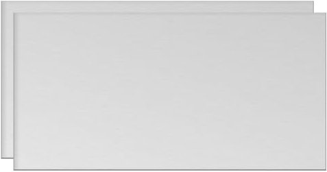 sourcing map Hoja de aluminio, 2 placas cuadradas de aluminio 6061 de 300 mm x 150 mm x 5 mm de grosor para uso industrial, tono plateado