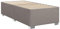 vidaXL Bettgestell, Bett mit Bettfüße Lattenrost, Polsterbett für Schlafzimmer, Einzelbett Bettrahmen, Modern, Taupe 100x200cm Stoff