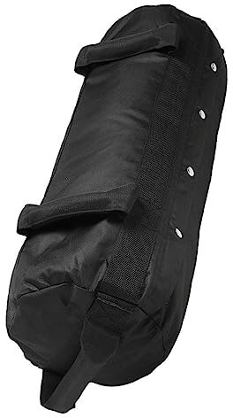 KOMBIUDA 1stück Schwere Trainingssandbeutel Mit Verstellbarem Innenfutter Robuste Oxford-hantelsäcke Für Home Gym Und Cross-Training Leicht Zu Reinigen Mit Griffen Schwarz