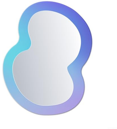 Kühlschrank Schrank Dekoration Spiegel, Magnetspind, Dekoration Spiegel für Küchen, Schlafsäle, Badezimmer, Schule Spind Kühlschrank Schrank Dekoration Spiegel (C)