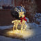 Weihnachtsdekorationen, Außendekoration mit leuchtendem Reh-Set, dreiteilig, als Garten-Dekorationen und Weihnachtsdekoration für den Außenbereich.