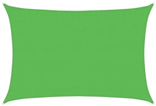 Voile d'ombrage en polyéthylène haute densité pour pelouse et jardin, vie extérieure, parasols et parasols, 160 g/m², vert clair, 3,5 x 5 m
