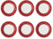 VILLEROY & BOCH Toy's Delight Specials Speiseteller, 6 Stück, rot, rund, 27 cm, Weihnachtstisch