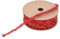 BrightGlow Weihnachten Lametta Girlande Dünn Mini Lametta Girlande Weihnachten Geschenkband Deko Schleifenband Geschenkband Glänzend Dünnes Lametta für Geschenk Weihnachtsbaum 8mm Rot 5 Yard