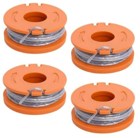4 Pièces Débroussailleuse Bobine de fil Compatible avec Mac Allister MGTP18Li, Alimentation Automatique Bobine de Rechange Pour